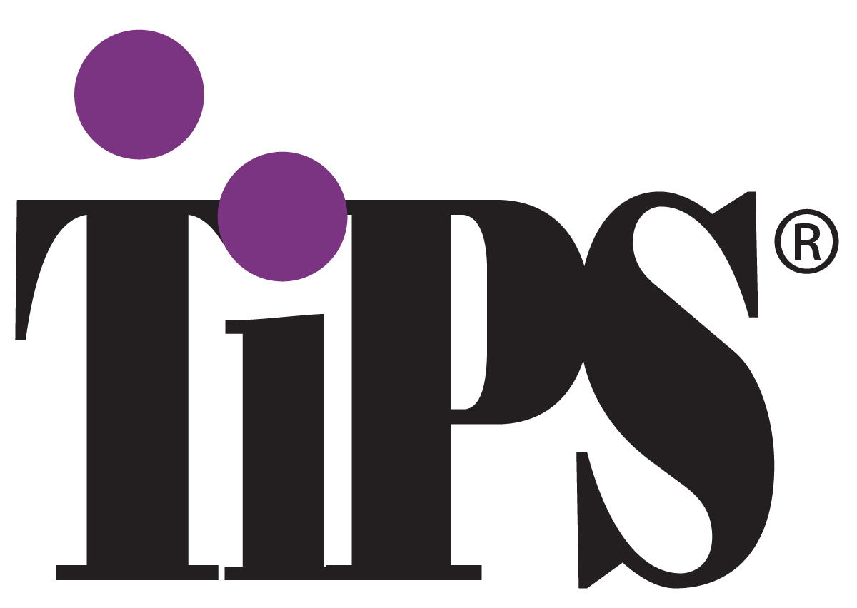 TiPS Logo shows the word Tips spelled out in black with a