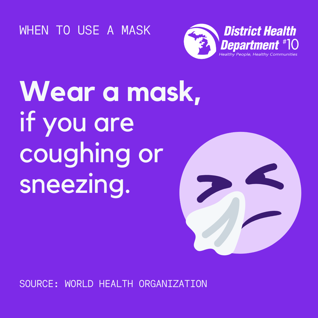 Purple When to Wear a Mask Coronavirus Instagram Post