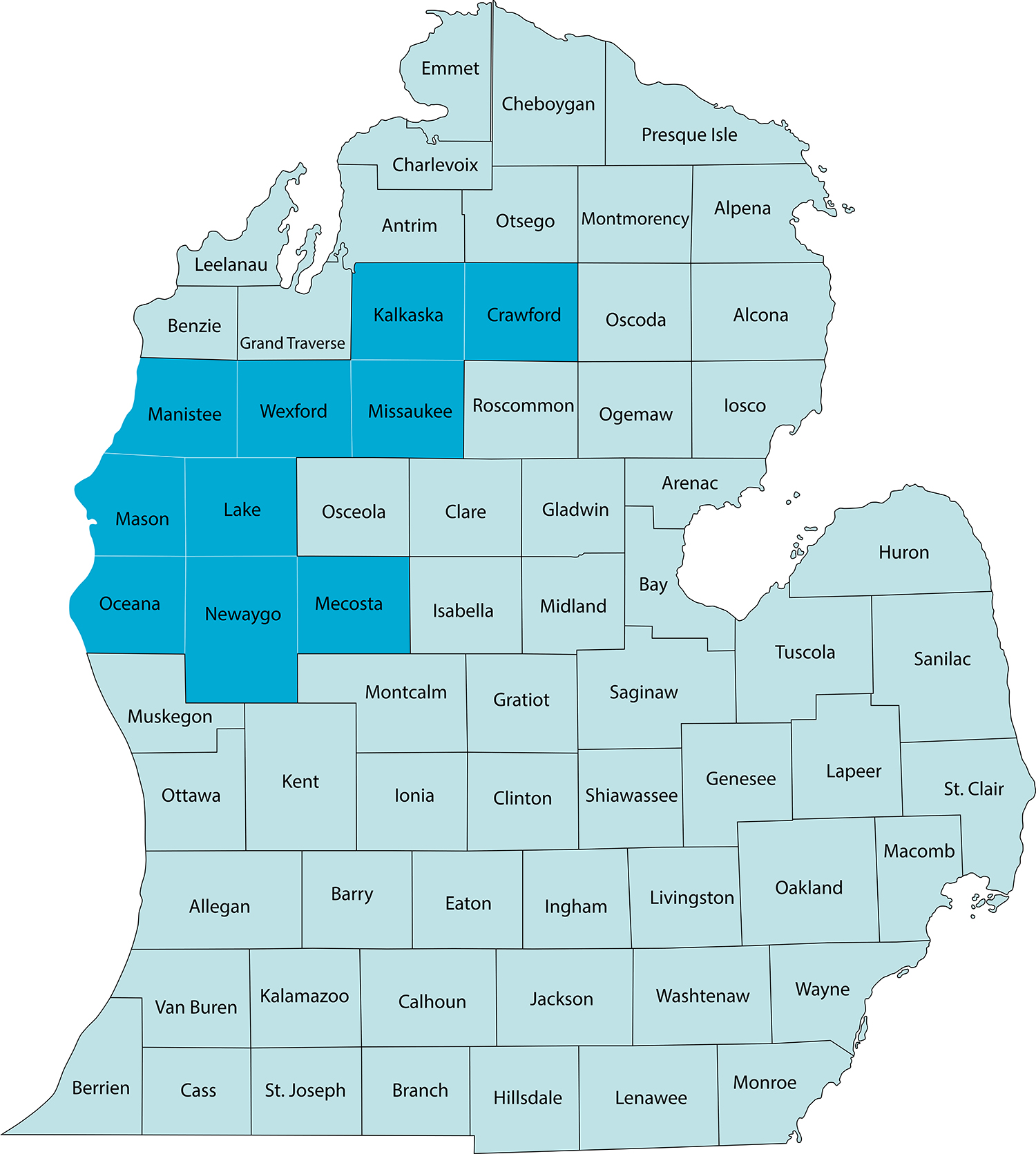 DHD#10 County Map