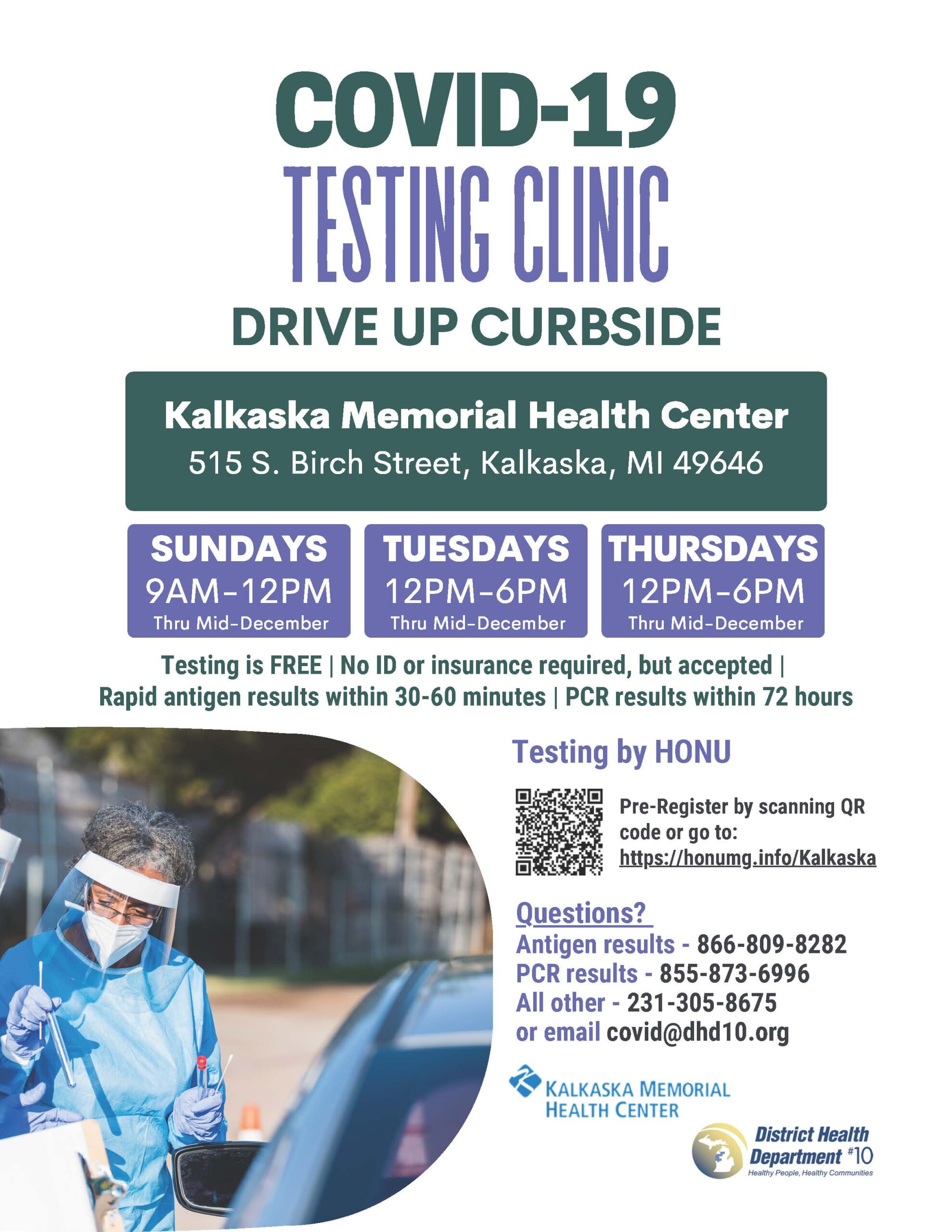 Kalkaska COVID Testing Clinic